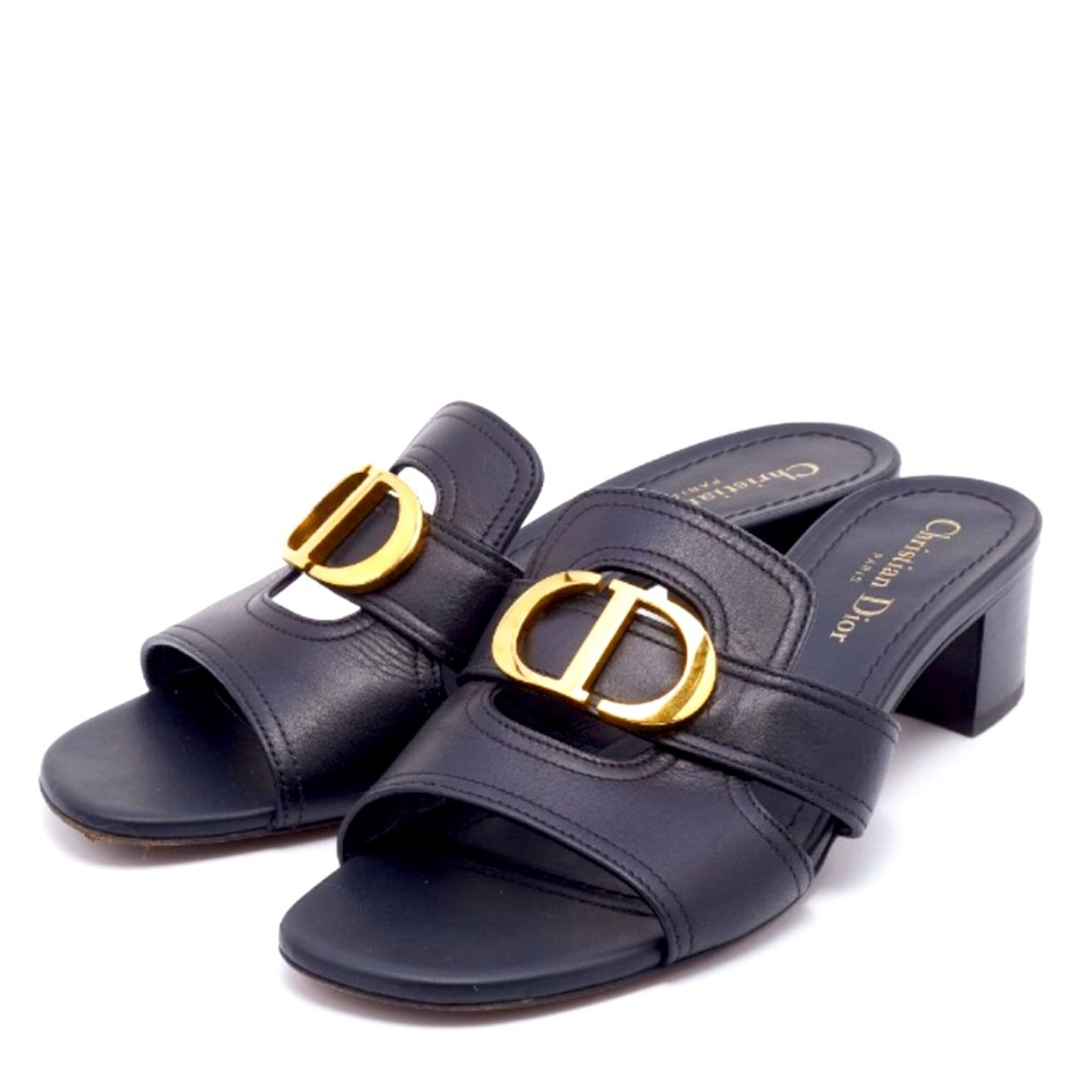 Christian Dior 30 Montaigne Heeled Slides 41 10.5